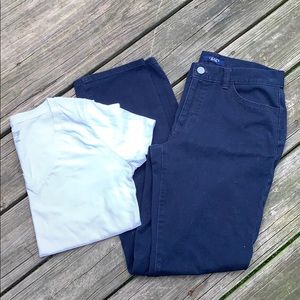 Chaps Size 4 navy straight leg jeans